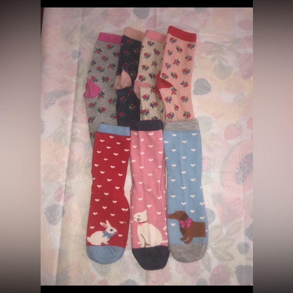 Mini boden socks girls size 5-7 1/2